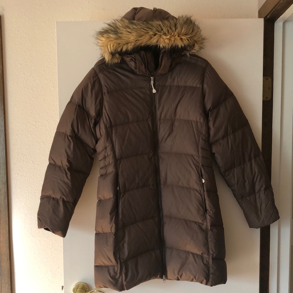 Mountain Hardwear Brown Jacket with Faux Fur